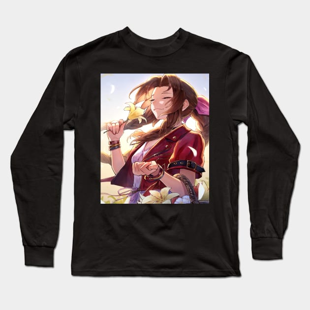 Aerith Spellcaster Long Sleeve T-Shirt by SkyfrNight